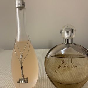 Jlo Glow and Jlo Still perfume. Used only a few times. Both are 3.4oz.